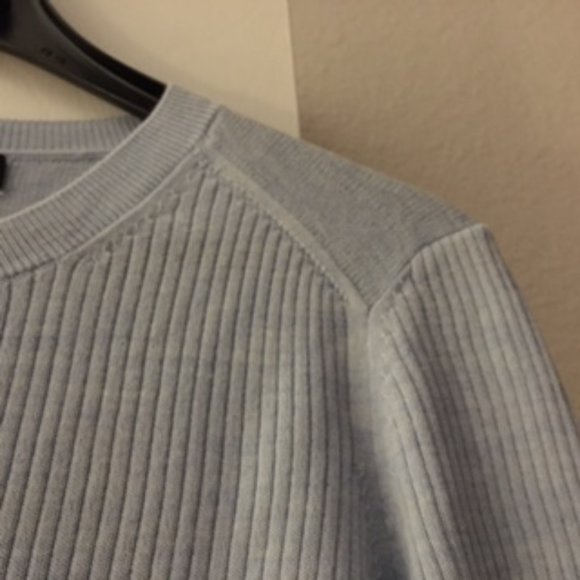 Banana Republic Baby blue 100% merino wool size S - Picture 4 of 8